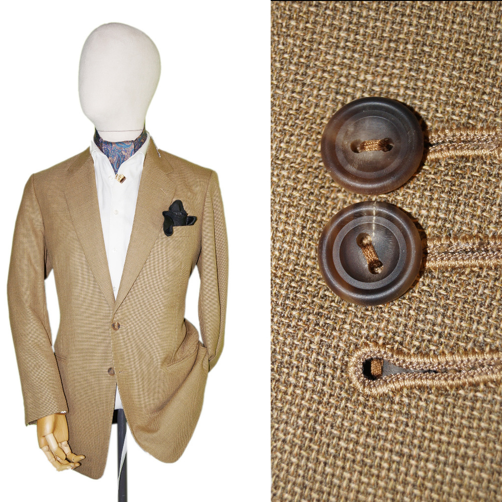 KAWA TAILOR 40R SPRING SUMMER TAN BEIGE SPORT COAT